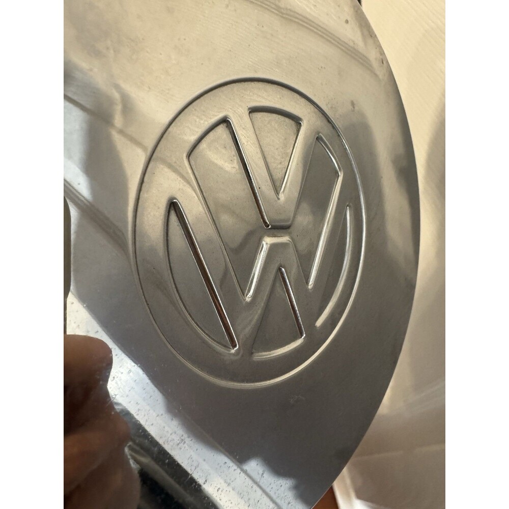 Vintage Volkswagen 6" Chrome Dog Dish Hubcap Center Cap VW Emblem